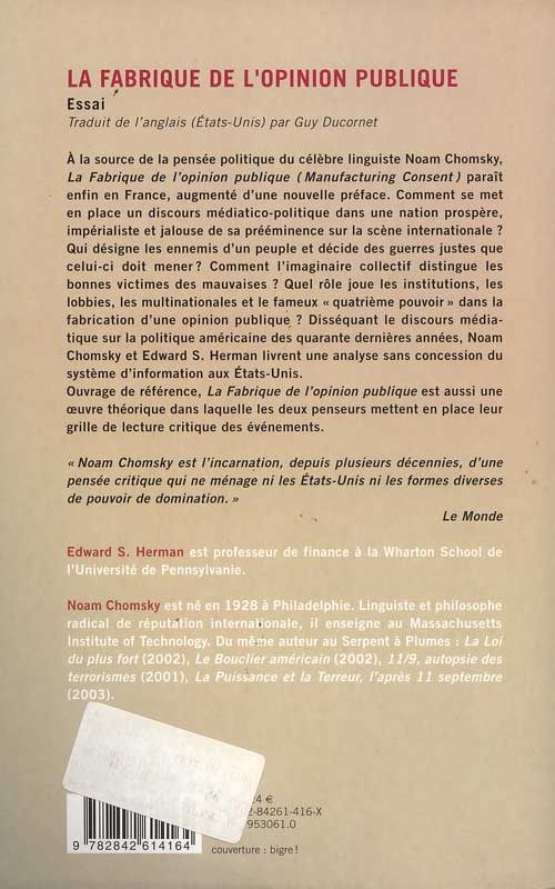 la fabrique de l'opinion publique 