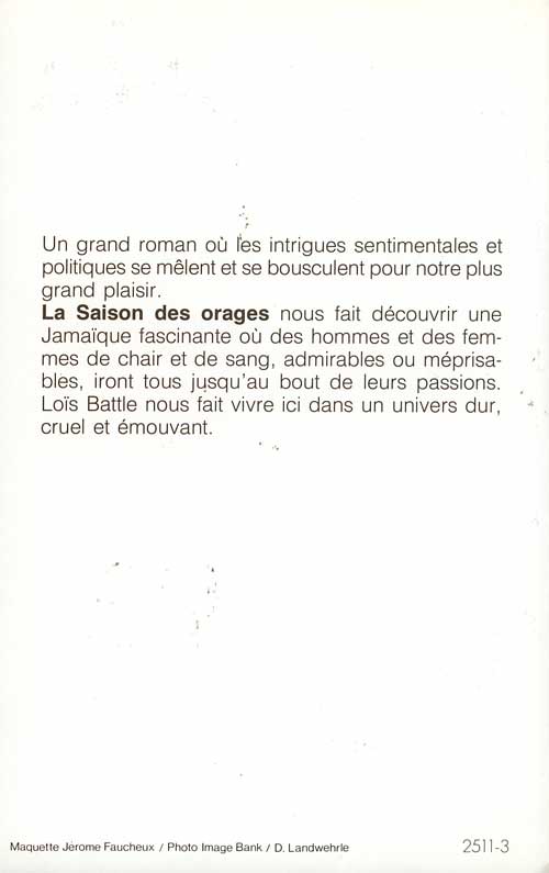 la saison des orages