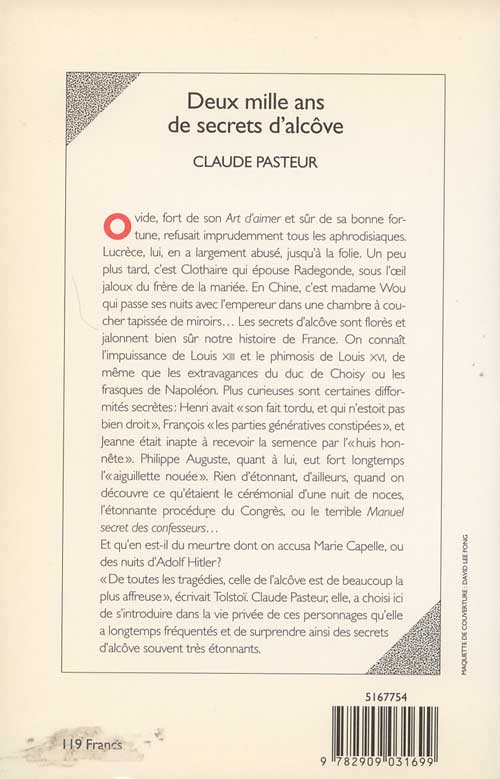 deux mille ans de secrets d'alcove
