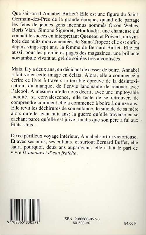 d'amour et d'eau fraiche